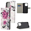 Style Series iPhone 13 Pro Max Lompakkokotelo - Lootus
