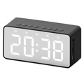 Tyylikäs Bluetooth-Kaiutin LED-Herätyskellolla BT506 - Musta