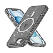 iPhone 16e Stylish Glitter Series Hybridikotelo - MagSafe-yhteensopiva