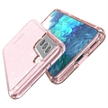 Samsung Galaxy S21 5G Stylish Glitter Series Hybridikotelo - Pinkki