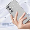 Samsung Galaxy S23 FE Stylish Glitter Sarja TPU Suojakuori - Musta