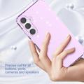 Samsung Galaxy S23 FE Stylish Glitter Sarja TPU Suojakuori - Violetti
