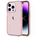 Stylish Glitter Sarja iPhone 14 Pro Max TPU Suojakuori - Pinkki