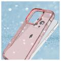 Stylish Glitter Sarja iPhone 14 Pro TPU Suojakuori - Pinkki