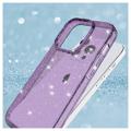 Stylish Glitter Sarja iPhone 14 Pro TPU Suojakuori - Violetti