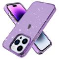 Stylish Glitter Sarja iPhone 14 Pro TPU Suojakuori - Violetti