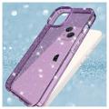 Stylish Glitter Sarja iPhone 14 TPU Suojakuori - Violetti