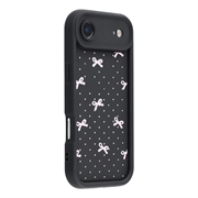iPhone Air Tyylikäs iskunkestävä TPU-kotelo, jossa on korotetut reunat - Musta / Pilkullinen rusetti