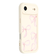 iPhone Air Tyylikäs iskunkestävä TPU-kotelo jossa on korotetut reunat - Valkoinen / Iso rusetti