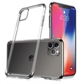 Sulada Plating Frame iPhone 11 Pro Max TPU Suojakuori - Musta / Läpinäkyvä