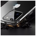 Sulada Plating Frame iPhone 11 Pro Max TPU Suojakuori - Musta / Läpinäkyvä