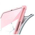 Supcase Cosmo iPad Mini (2021) Lompakkokotelo - Pinkki Marmori