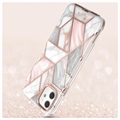 Supcase Cosmo iPhone 11 Hybridikotelo - Pinkki Marmori