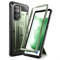 Supcase Unicorn Beetle Pro Samsung Galaxy S22 Ultra 5G Hybridikotelo - Armeijanvihreä