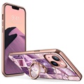 Supcase i-Blason Cosmo Snap iPhone 13 Kotelo - Violetti Marmori