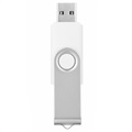 Swivel Design USB 2.0 Type-A 480Mbps Muistitikku - 32GB - Valkoinen