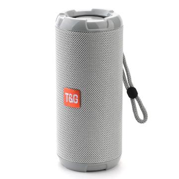 T&G TG621 Kannettava TWS Bluetooth-kaiutin TF-kortti FM Ulkona vedenpitävä langaton subwoofer (CE-sertifioitu) - harmaa