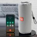 T&G TG621 Kannettava TWS Bluetooth-kaiutin TF-kortti FM Ulkona vedenpitävä langaton subwoofer (CE-sertifioitu) - harmaa
