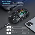 T-WOLF X3 Tri-Mode -pelihiiri eSportsille - hopea