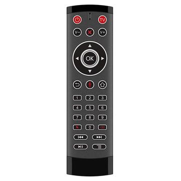 T1-PRO-TV 2-näppäiminen IR-oppimistoiminto Air Mouse Smart Wireless Remote Control mikrofonilla Android TV Box / Stick -laitteelle