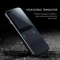 T10 PRO Smart Voice Translator Reaaliaikainen kääntäjä 14 kielellä Offline-valokuvakäännöslaite - musta