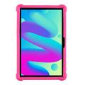TCL Tab 10L/10 HD 4G Silikoni kotelo potkukiinnikkeellä - Kuuma Pinkki