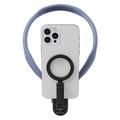 TELESIN MNM-001 iPhone 12 / 13 / 14 / 15 silikoni kaulakiinnike magneettinen Selfie Stick puhelin kaulan pidike