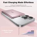 Torras MiniMag Pocket-Thin 5000mAh MagSafe Power Bank - Vaaleanpunainen