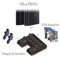 TP4-882 Pystysuora jalusta jäähdytyspuhaltimella ohjaimen jäähdytin Dual Charging Station Sony Playstation PS4/PS4 Slim/PS4 Pro -asemalle