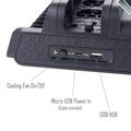 TP4-882 Pystysuora jalusta jäähdytyspuhaltimella ohjaimen jäähdytin Dual Charging Station Sony Playstation PS4/PS4 Slim/PS4 Pro -asemalle