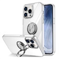 iPhone 14 Pro Max TPU-Kotelo Sormuspidikkeellä - Läpinäkyvä