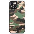 Camouflage Sarja iPhone 14 Plus Hybridikotelo - Vihreä