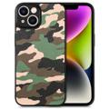 Camouflage Sarja iPhone 14 Plus Hybridikotelo - Vihreä