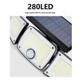 TY10305 3-päinen aurinkoseinävalaisin - 280 LED - 2 kpl.