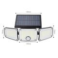 TY10305 3-päinen aurinkoseinävalaisin - 280 LED - 2 kpl.