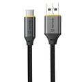 Tactical Fast Rope Aramid 2.0 USB-A / USB-C -kaapeli - 100W - 0.3m