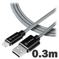 Tactical Fast Rope Latauskaapeli - USB-A/Lightning - 0.3m