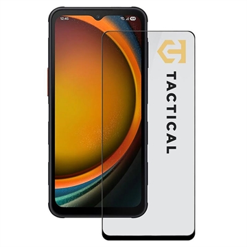 Samsung Galaxy Xcover7 Pro Tactical Glass Shield 5D Panssarilasi - musta reuna