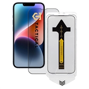 iPhone 13/13 Pro/14/16e/17e Tactical Impact Barrier for Rookies Panssarilasi - musta reuna