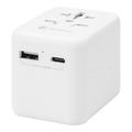 Tactical PTP Travel Adapter 12W - USB-C, USB-A, EU, UK, USA/AUS - Valkoinen