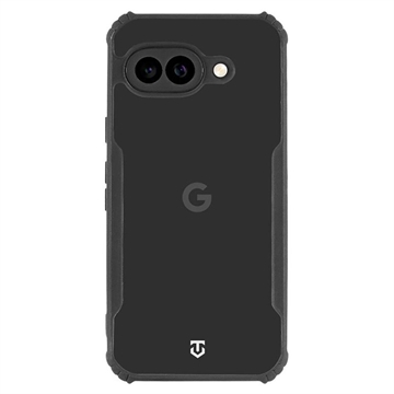 Google Pixel 9a Tactical Quantum Stealth kotelo, jossa on vahvistetut kulmat - Kirkas / musta
