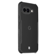 Google Pixel 9a Tactical Quantum Stealth kotelo, jossa on vahvistetut kulmat - Kirkas / musta