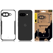 Google Pixel 9a Tactical Quantum Stealth kotelo, jossa on vahvistetut kulmat - Kirkas / musta
