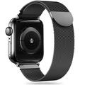 Apple Watch Series 9/8/SE (2022)/7/SE/6/5/4/3/2/1 Tech-Protect Milanese Ranneke - Musta