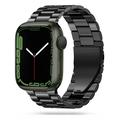 Apple Watch Ultra 2/Ultra/9/8/SE (2022)/7/SE/6/5/4/3/2/1 Tech-Protect Ruostumaton Teräshihna - 49mm/45mm/44mm/42mm - Musta