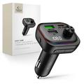 Tech-Protect CC07 3-porttinen 54W:n autolaturi ja Bluetooth-FM-lähetin - musta