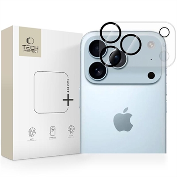 iPhone 17 Pro Max Tech-Protect Cam Fit+ karkaistu lasinen kamerasuoja - kirkas