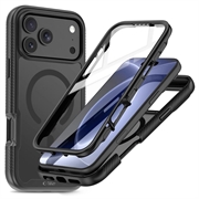 iPhone 18 Pro/17 Pro Tech-Protect Defense360 MagSafe -kotelo näytönsuojalla - Mattamusta