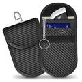 Tech-Protect KLR100 RFID estää auton avaimen kotelo kortinpidin - Hiilikuitu - Musta