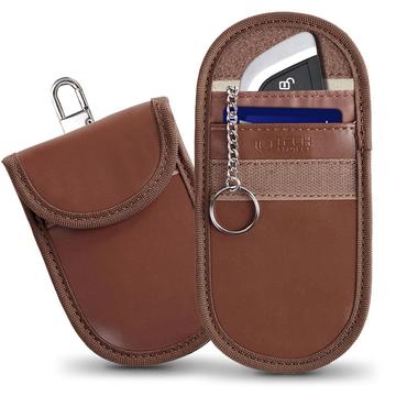 Tech-Protect KLR100 RFID estää auton avaimen tapauksessa kortinhaltija - Espresso